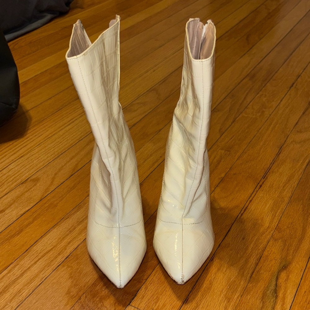Elegant White Women's Boots